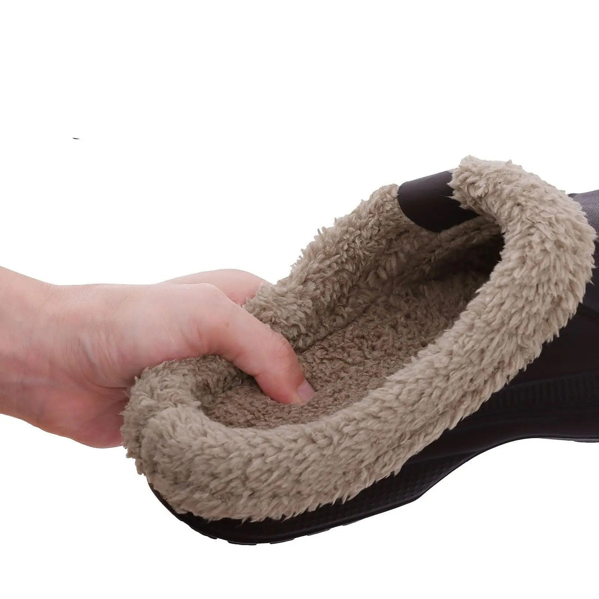 Wasserdichte Winter-Pelz-Clogs für Herren
