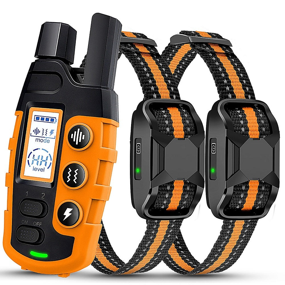 Wasserdichtes Hunde-Trainingshalsband mit Fernbedienung, 1000 m