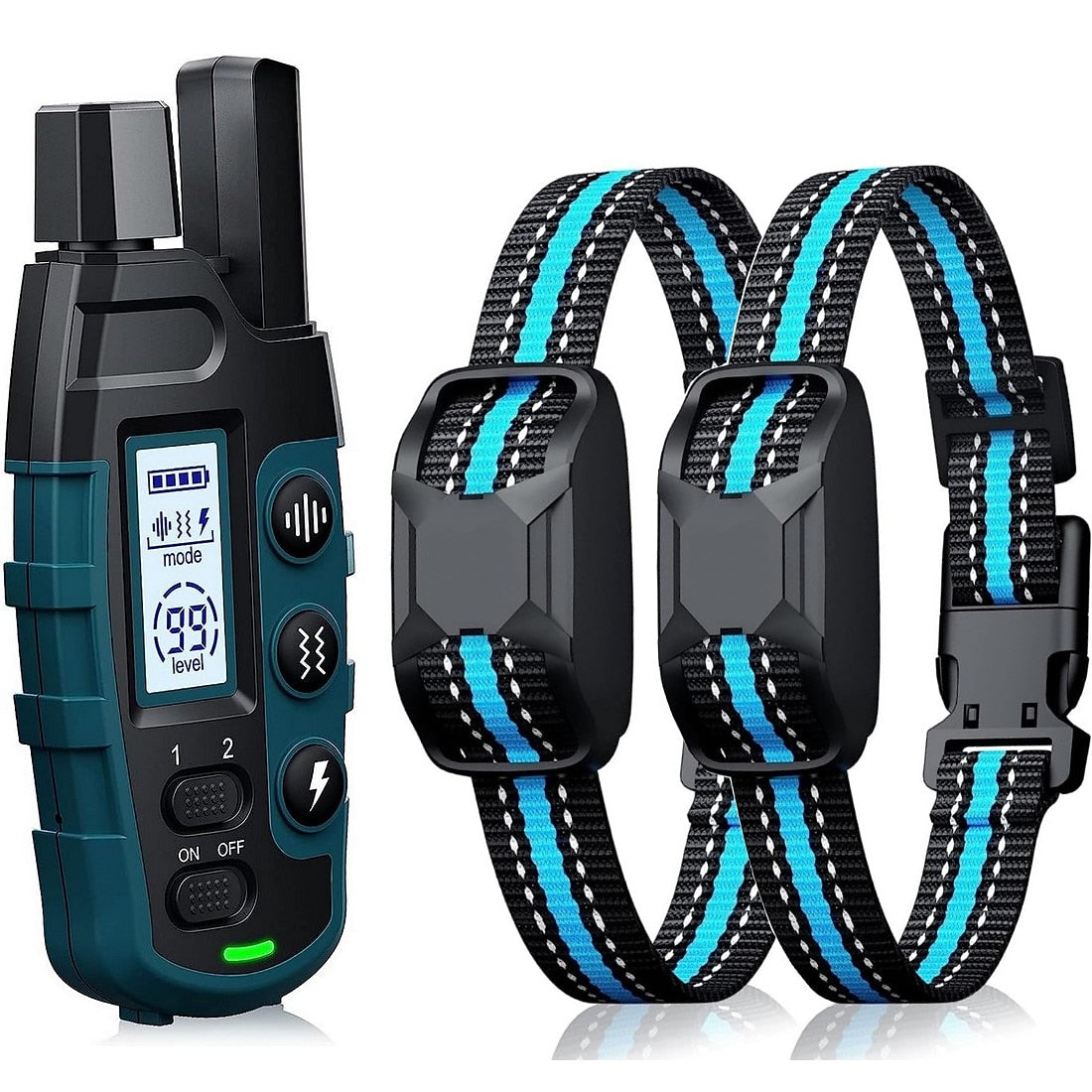 Wasserdichtes Hunde-Trainingshalsband mit Fernbedienung, 1000 m