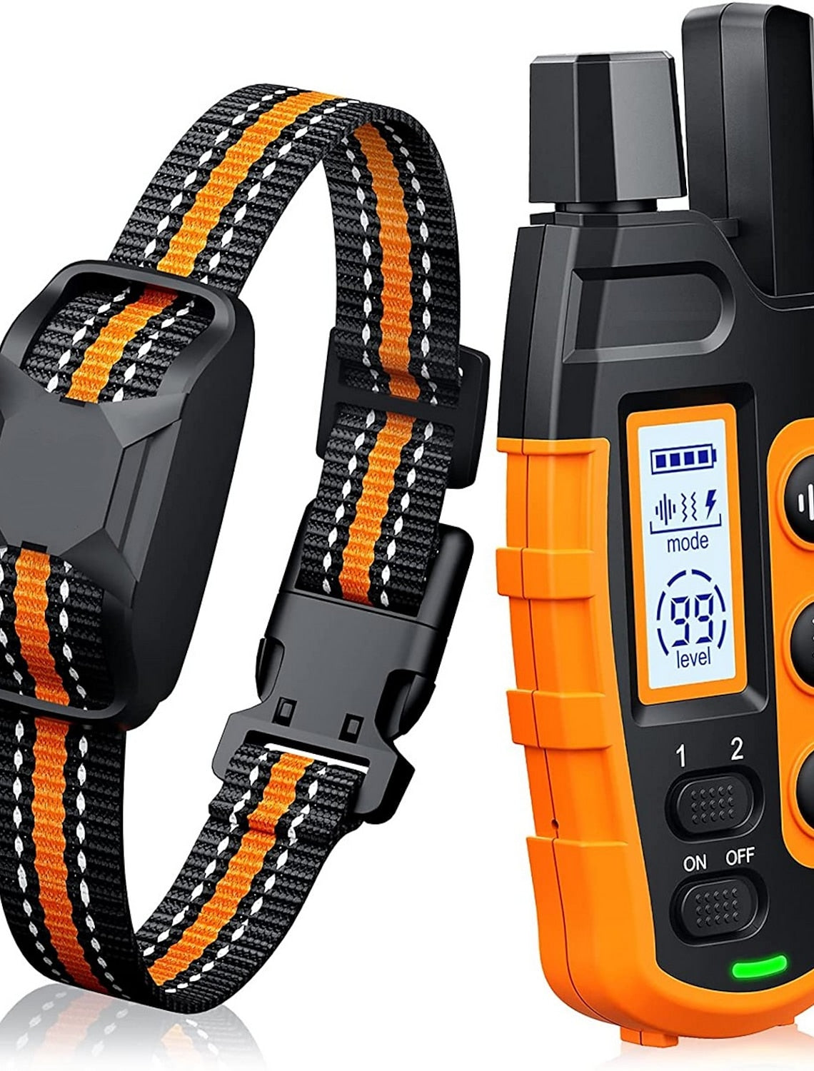 Wasserdichtes Hunde-Trainingshalsband mit Fernbedienung, 1000 m