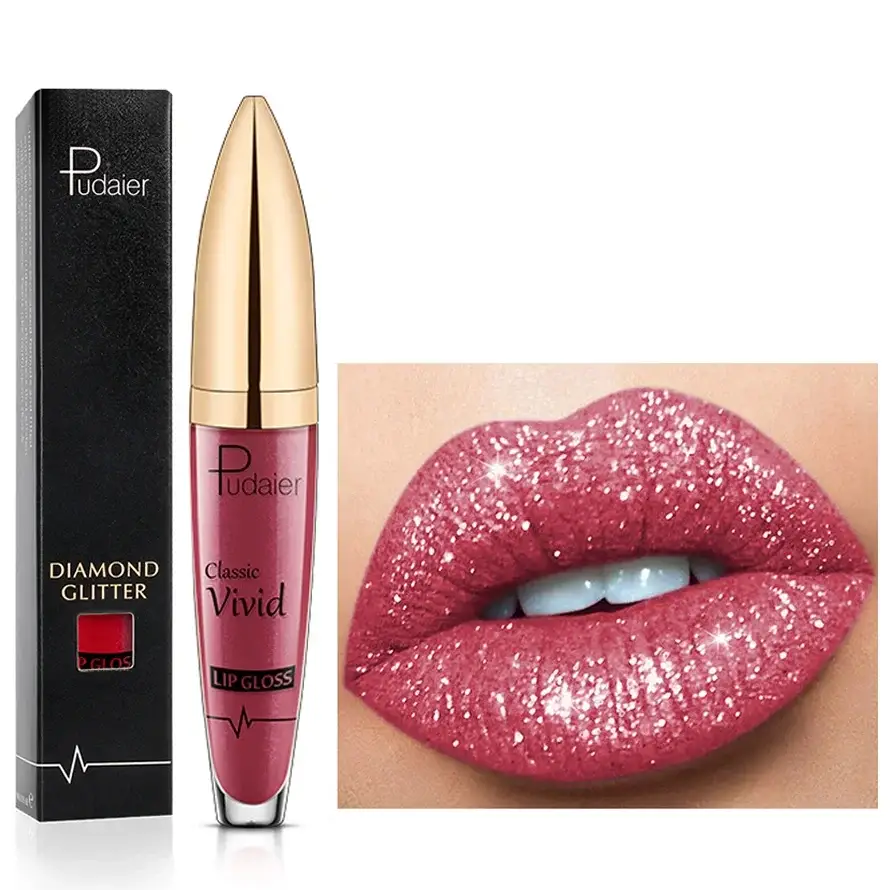 Wasserfester Glitzer-Lipgloss – langanhaltender Glanz mit vielseitiger Farbauswahl für jeden Anlass