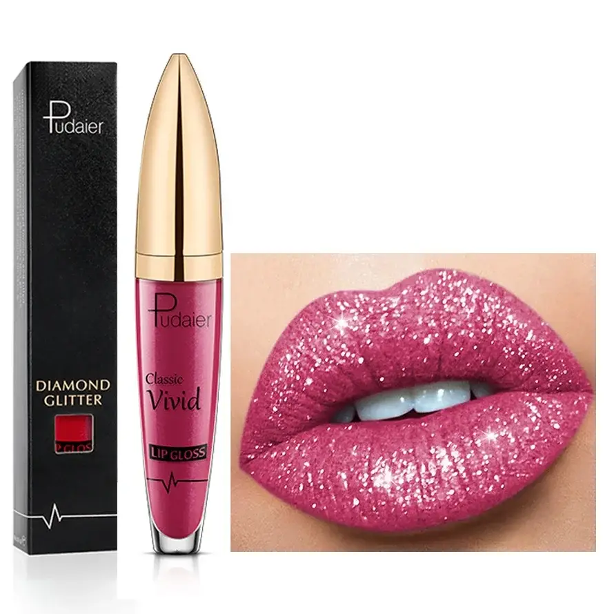 Wasserfester Glitzer-Lipgloss – langanhaltender Glanz mit vielseitiger Farbauswahl für jeden Anlass