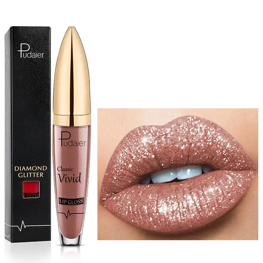 Wasserfester Glitzer-Lipgloss – langanhaltender Glanz mit vielseitiger Farbauswahl für jeden Anlass