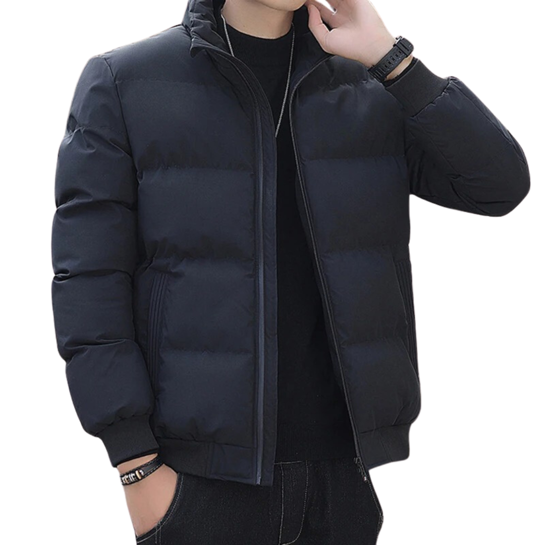 Wattierte Herren-Winterjacke aus Baumwolle