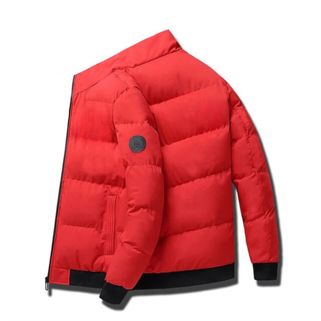 Wattierte Herren-Winterjacke aus Baumwolle