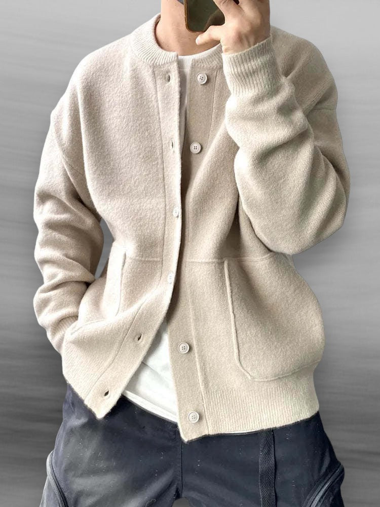 Weiche Strickjacke für Herren