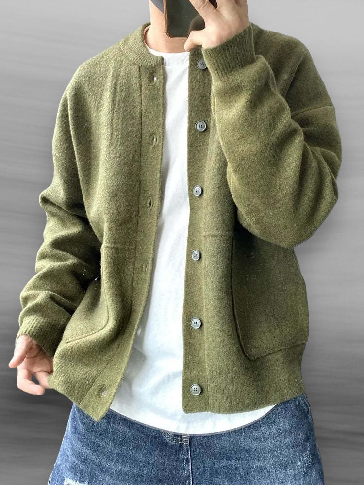 Weiche Strickjacke für Herren