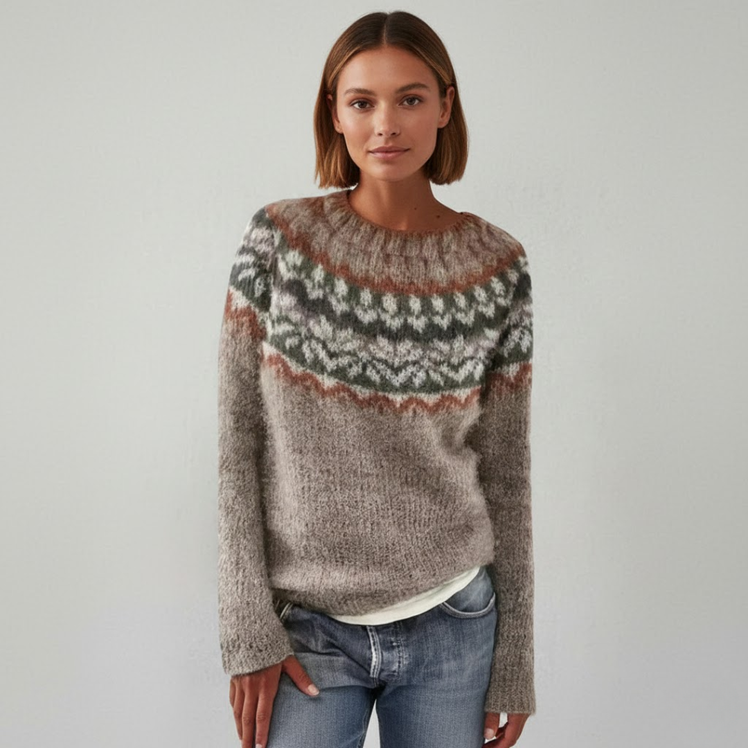 Weicher und stilvoller Alltagsstrickpullover für Damen