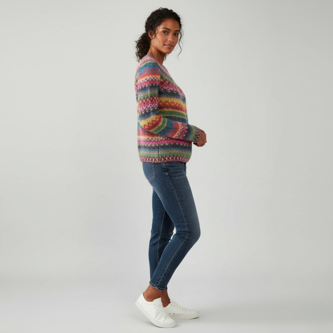 Weicher und stilvoller Alltagsstrickpullover für Damen