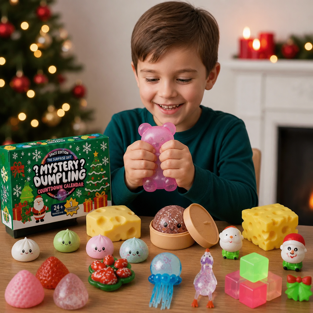 Weicher Weihnachtsadventskalender für Kinder – 24 Tage voller Überraschungen