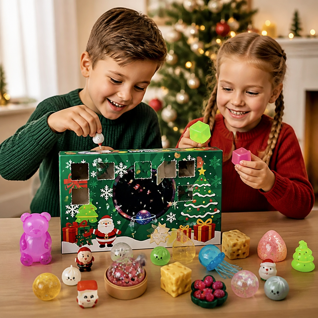 Weicher Weihnachtsadventskalender für Kinder – 24 Tage voller Überraschungen