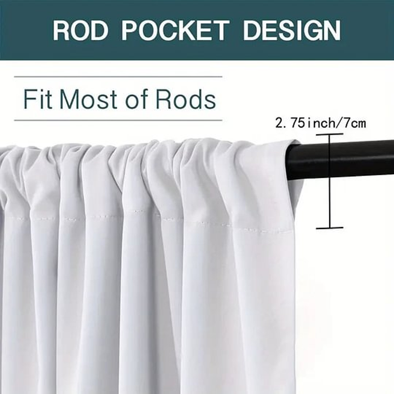 Weihnachtliches Fenstervorhang-Set mit festlichem Polyester-Design