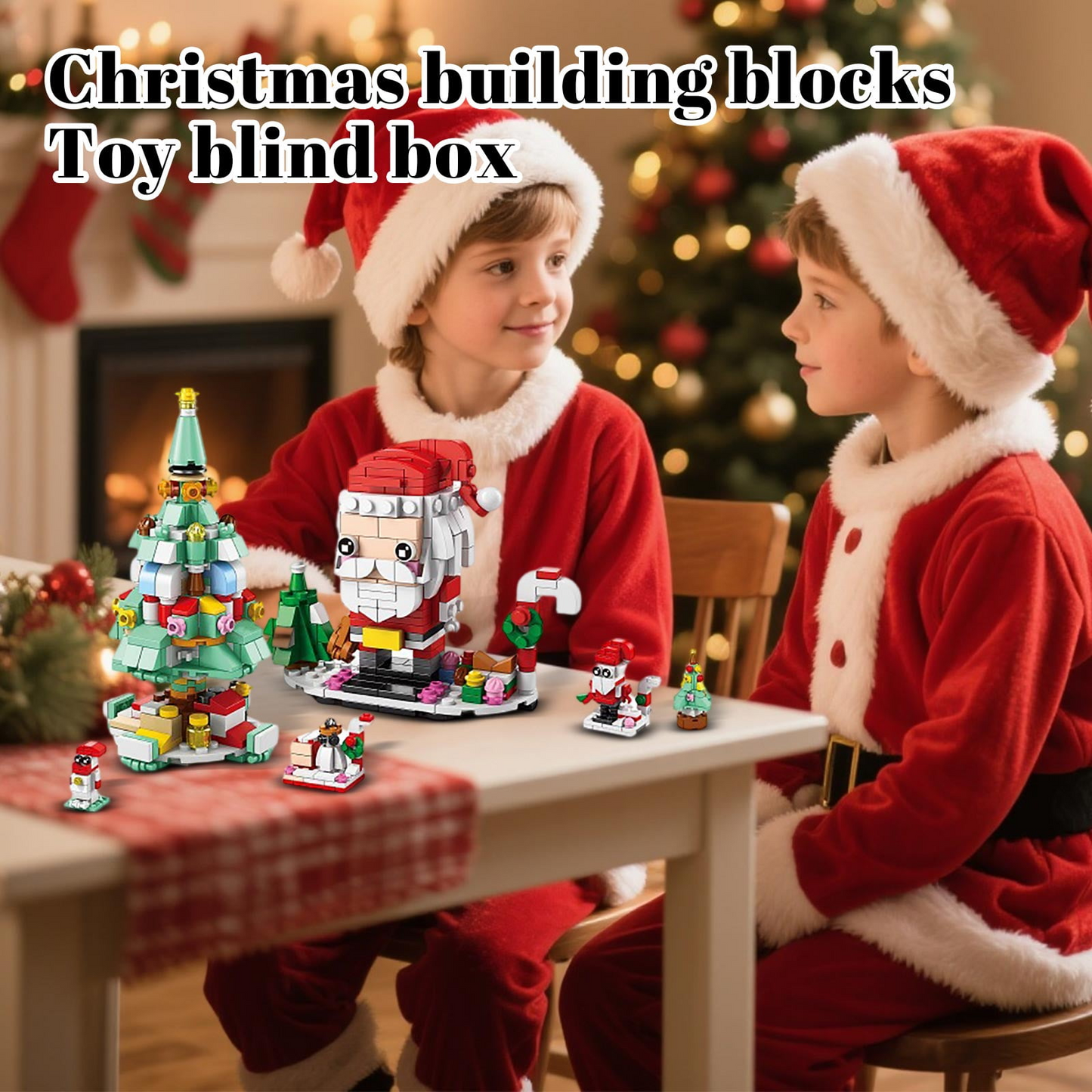 Weihnachts-Adventskalender-Bausteine-Set