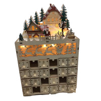 Weihnachts-Adventskalender mit 24 Fächern zum Befüllen