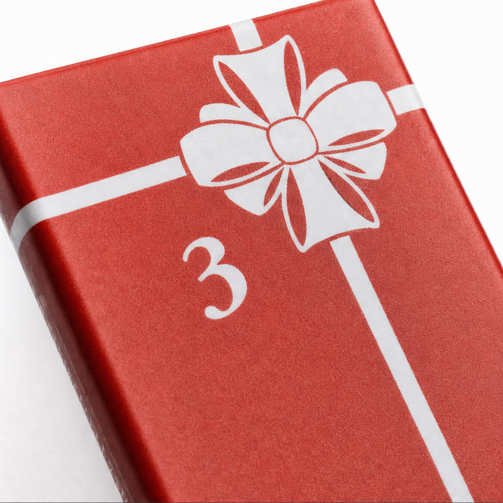 Weihnachts-Adventskalender mit Miniatur-Büchern