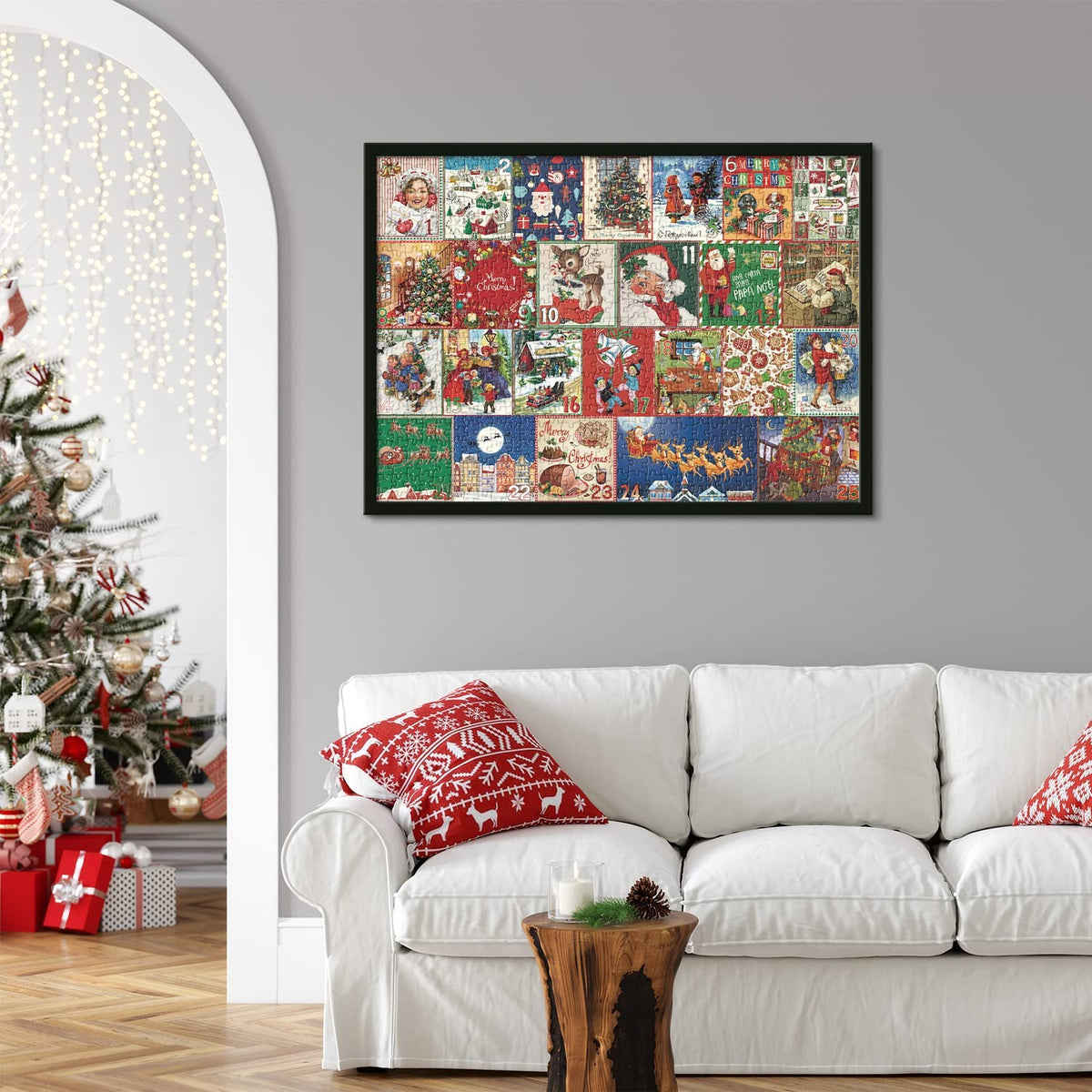 Weihnachts-Puzzle-Adventskalender, 1000 Teile
