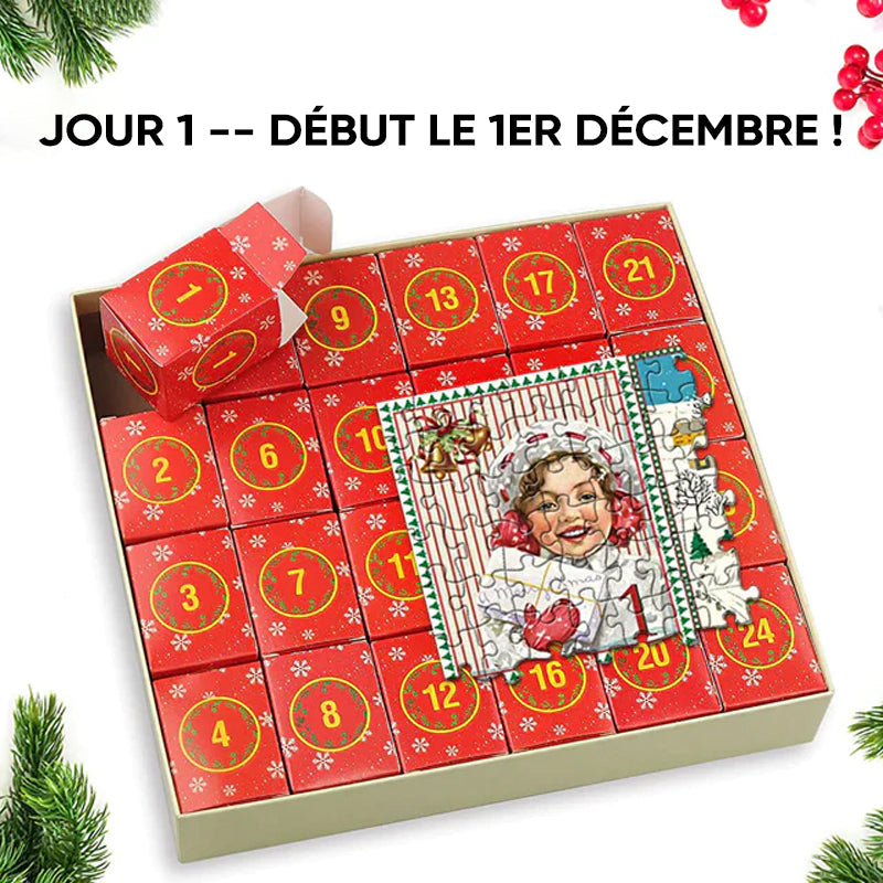 Weihnachts-Puzzle-Adventskalender, 1000 Teile