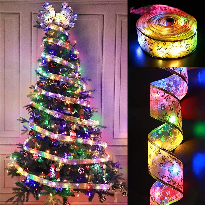 Weihnachtsband-Lichterkette zur Dekoration
