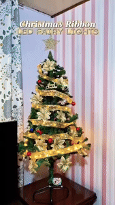 Weihnachtsband-Lichterkette zur Dekoration