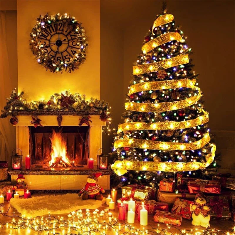 Weihnachtsband-Lichterkette zur Dekoration