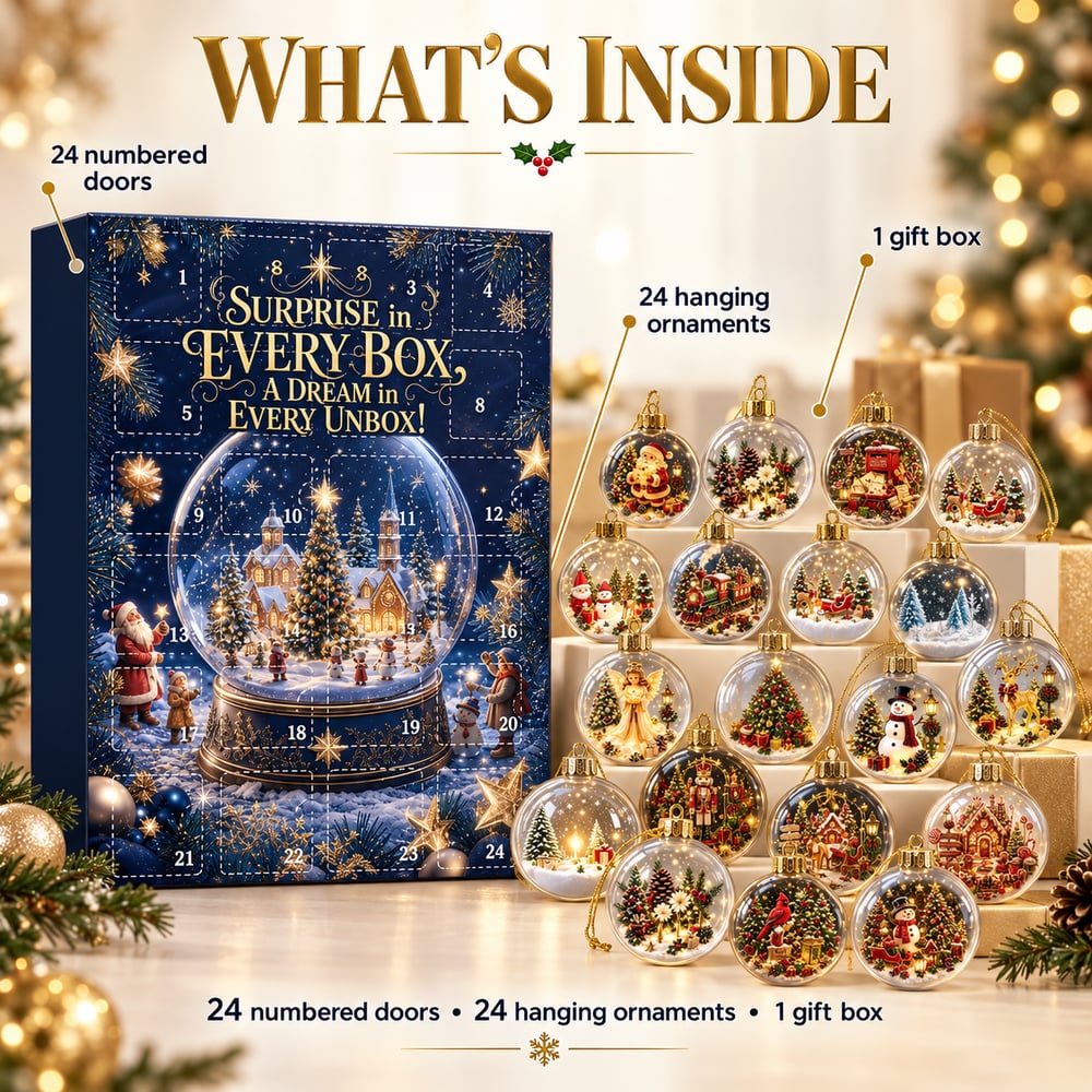 Weihnachtskugel-Adventskalender 2026 – 24 Tage voller weihnachtlicher Überraschungen