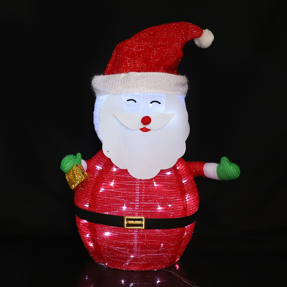 Weihnachtsmann, Höhe 70 cm – faltbar mit Timer