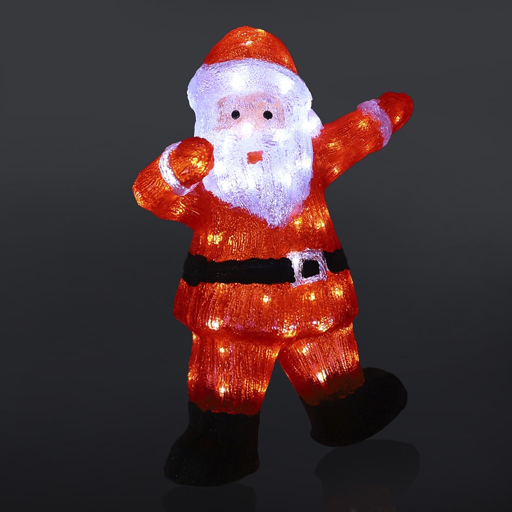 Weihnachtsmann mit LED-Beleuchtung, Höhe 55 cm