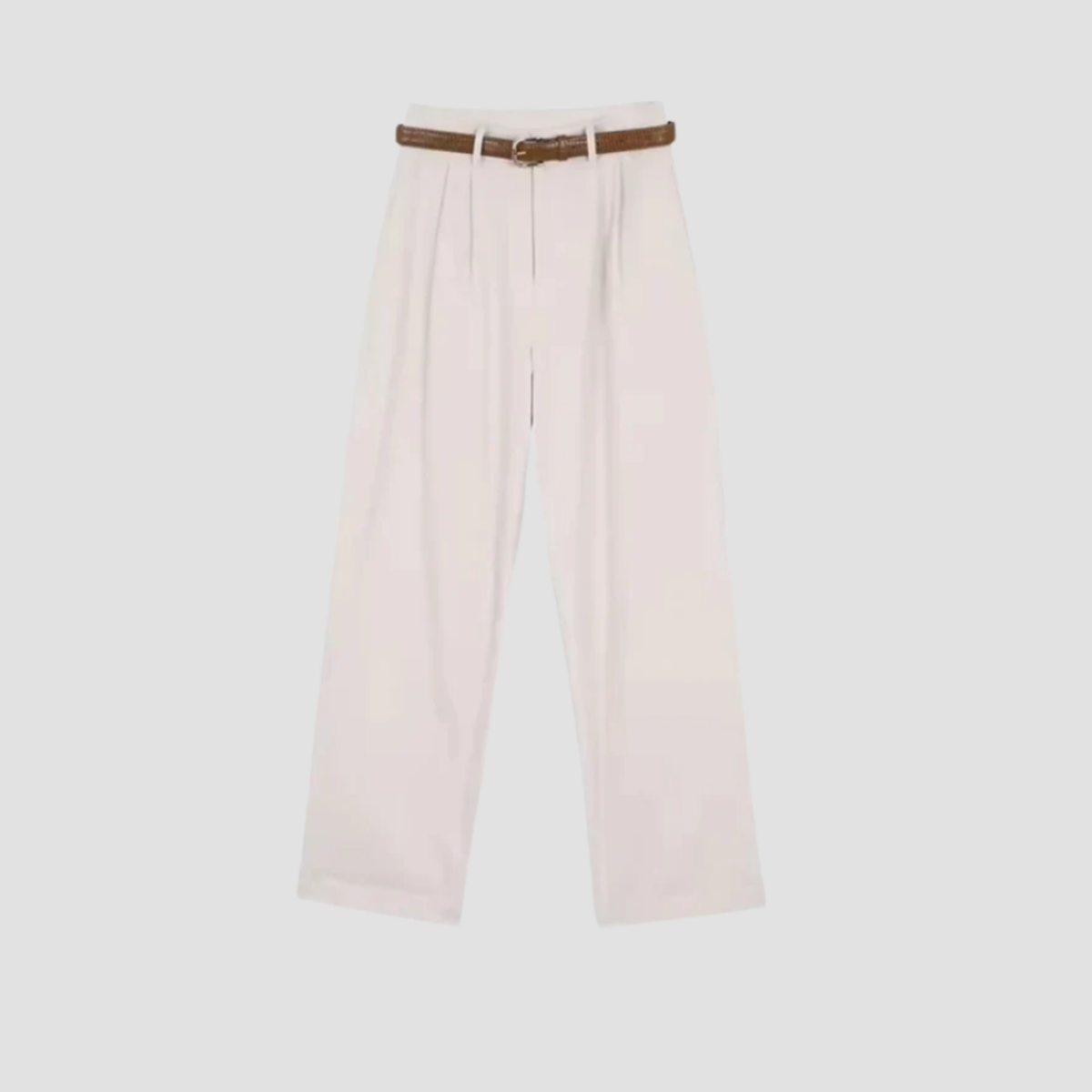 Weit geschnittene Hose mit hohem Bund