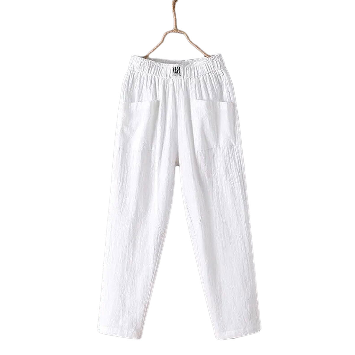 Weit geschnittene Hose mit hoher Taille
