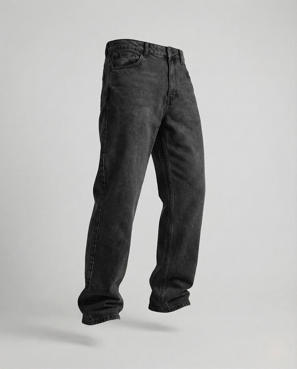 Weite Herren-Vintage-Jeans mit tiefem Schritt