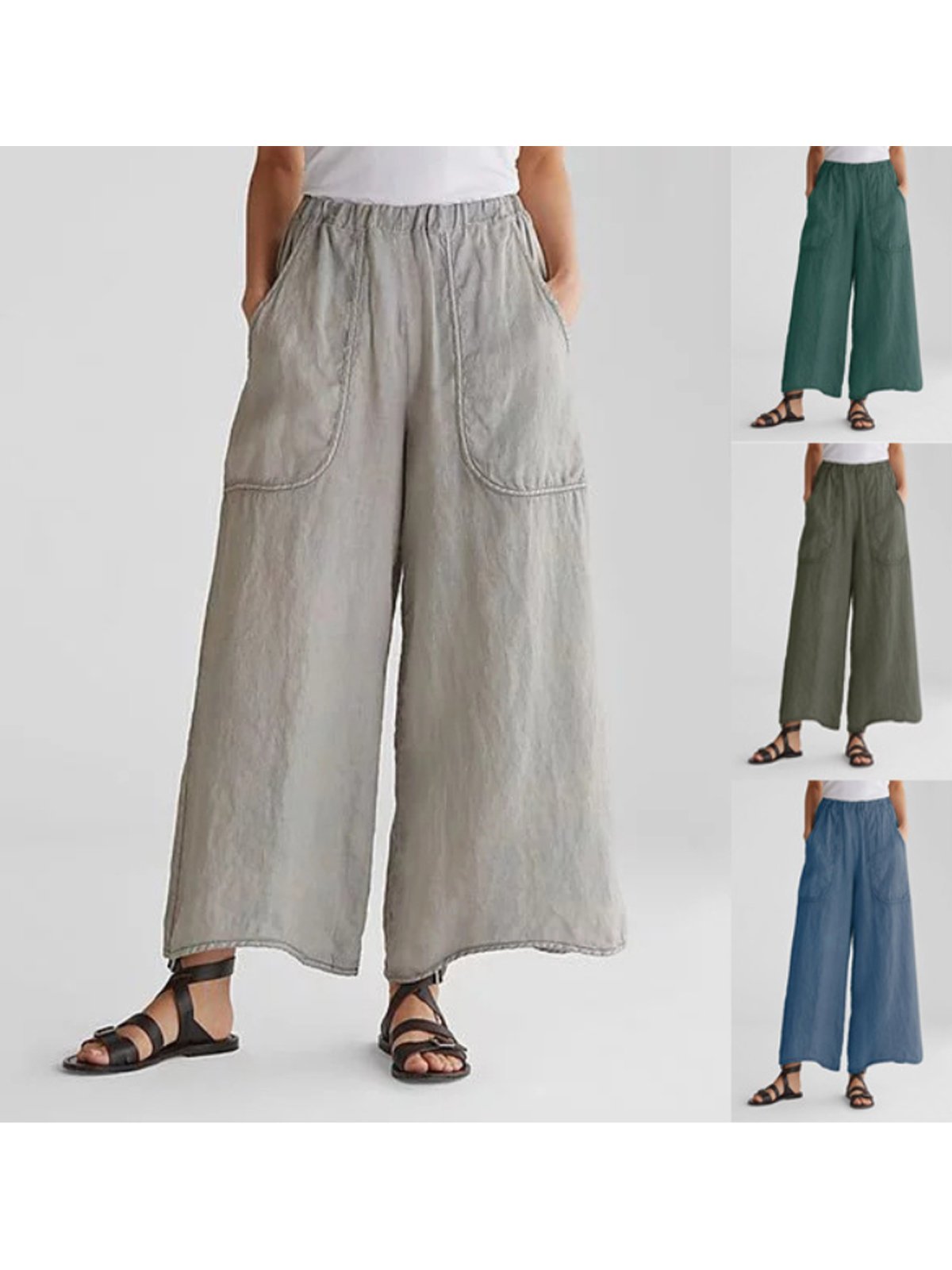 Weite Leinenhose mit Komfortbund | Leinen | Locker und luftig