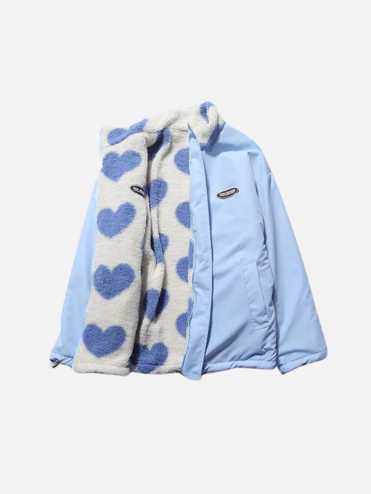Wendejacke mit Herz-Print