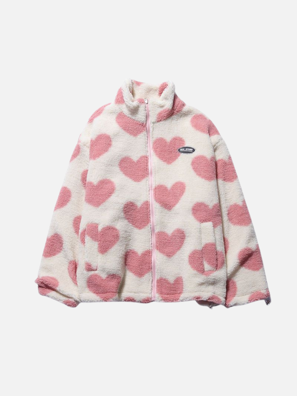 Wendejacke mit Herz-Print
