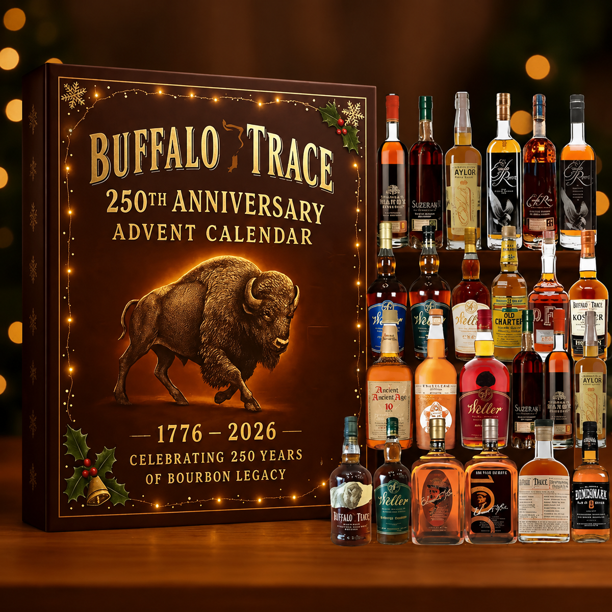 Whiskey- und Bourbon-Adventskalender zum Countdown, Geschenkanhänger