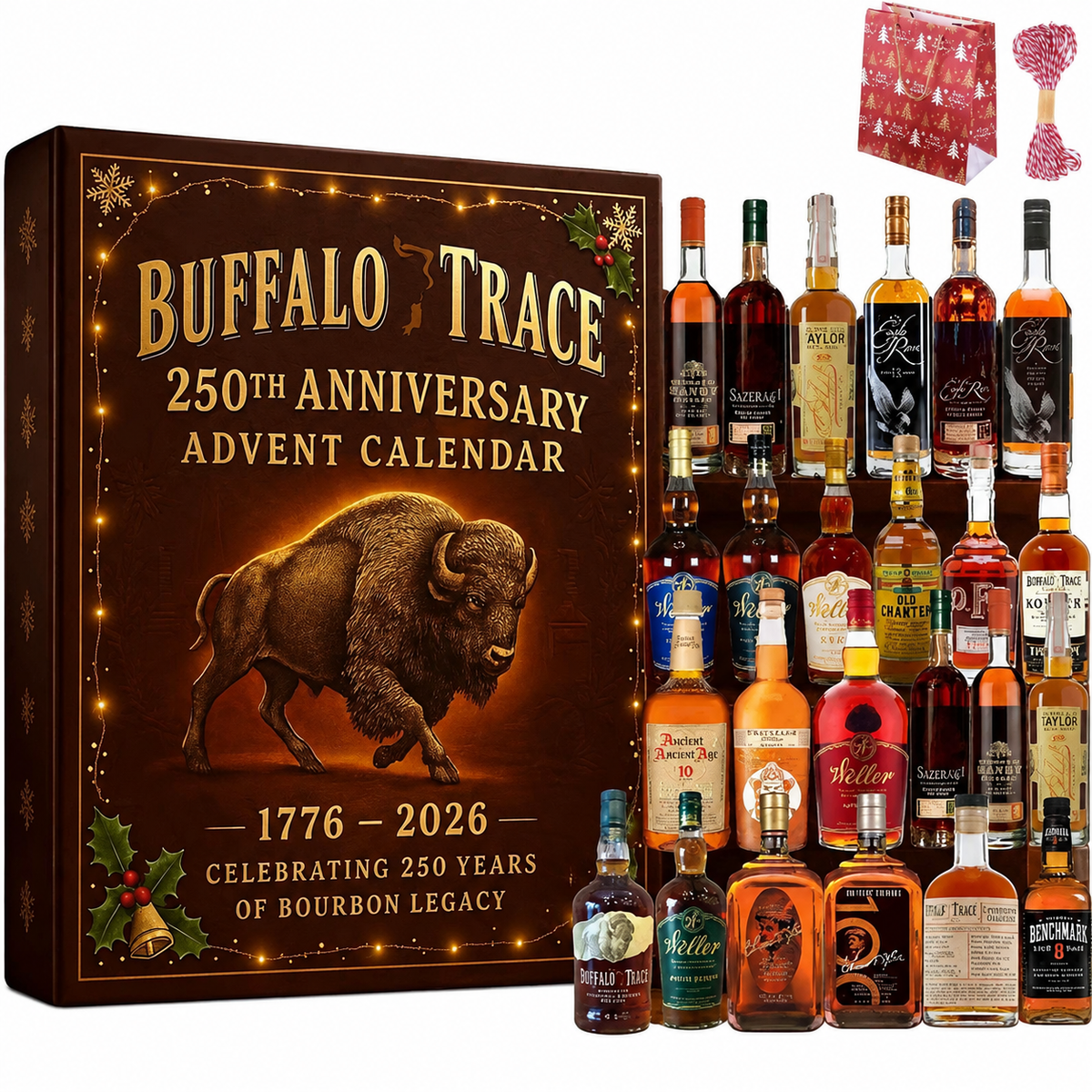 Whiskey- und Bourbon-Adventskalender zum Countdown, Geschenkanhänger
