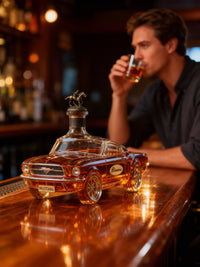 Whiskykaraffe in Mustang-Autoform