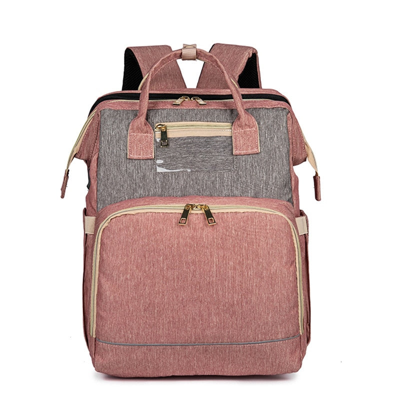 Wickelrucksack mit klappbarem Babybett – wasserdichtes Design mit mehreren Taschen