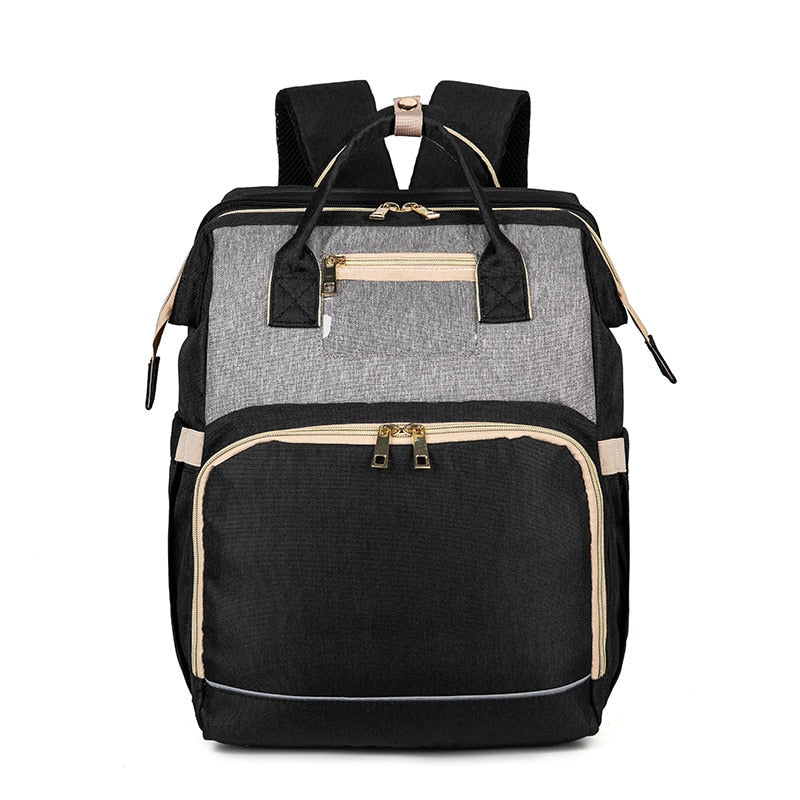 Wickelrucksack mit klappbarem Babybett – wasserdichtes Design mit mehreren Taschen