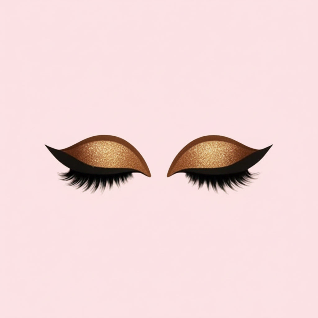Wiederverwendbare selbstklebende künstliche Wimpern mit Lidschatten und Eyeliner 3-in-1