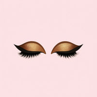 Wiederverwendbare selbstklebende künstliche Wimpern mit Lidschatten und Eyeliner 3-in-1