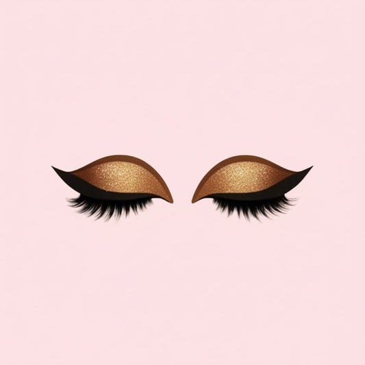 Wiederverwendbare selbstklebende künstliche Wimpern mit Lidschatten und Eyeliner 3-in-1