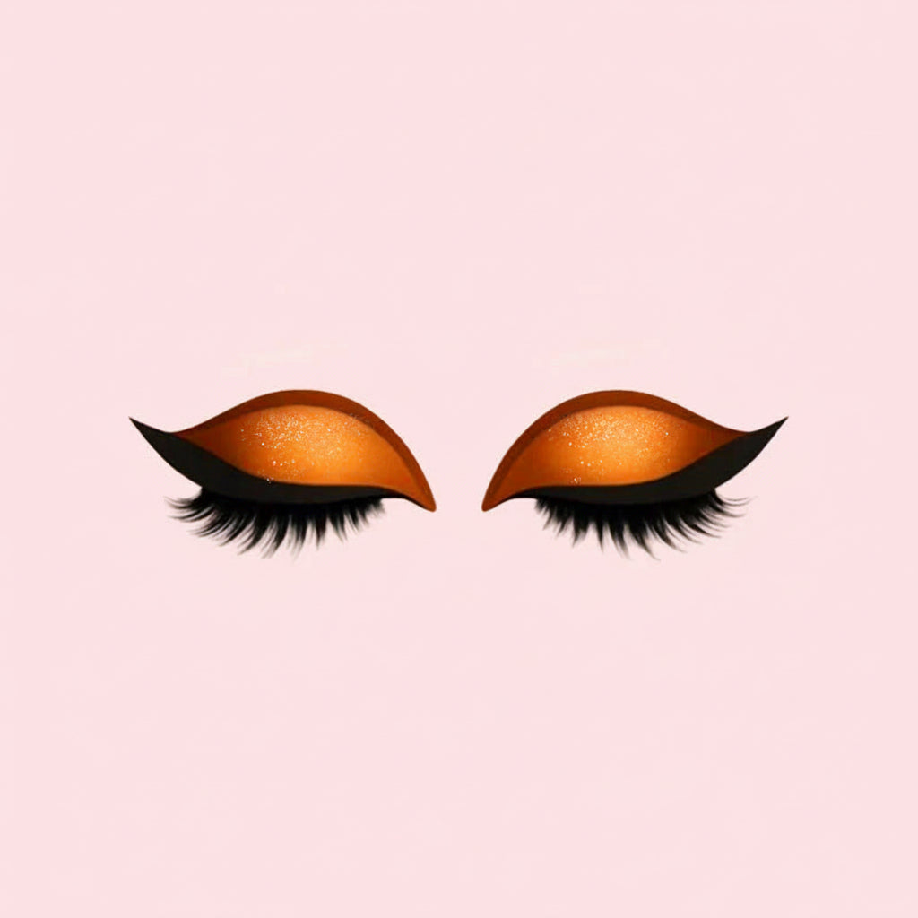 Wiederverwendbare selbstklebende künstliche Wimpern mit Lidschatten und Eyeliner 3-in-1