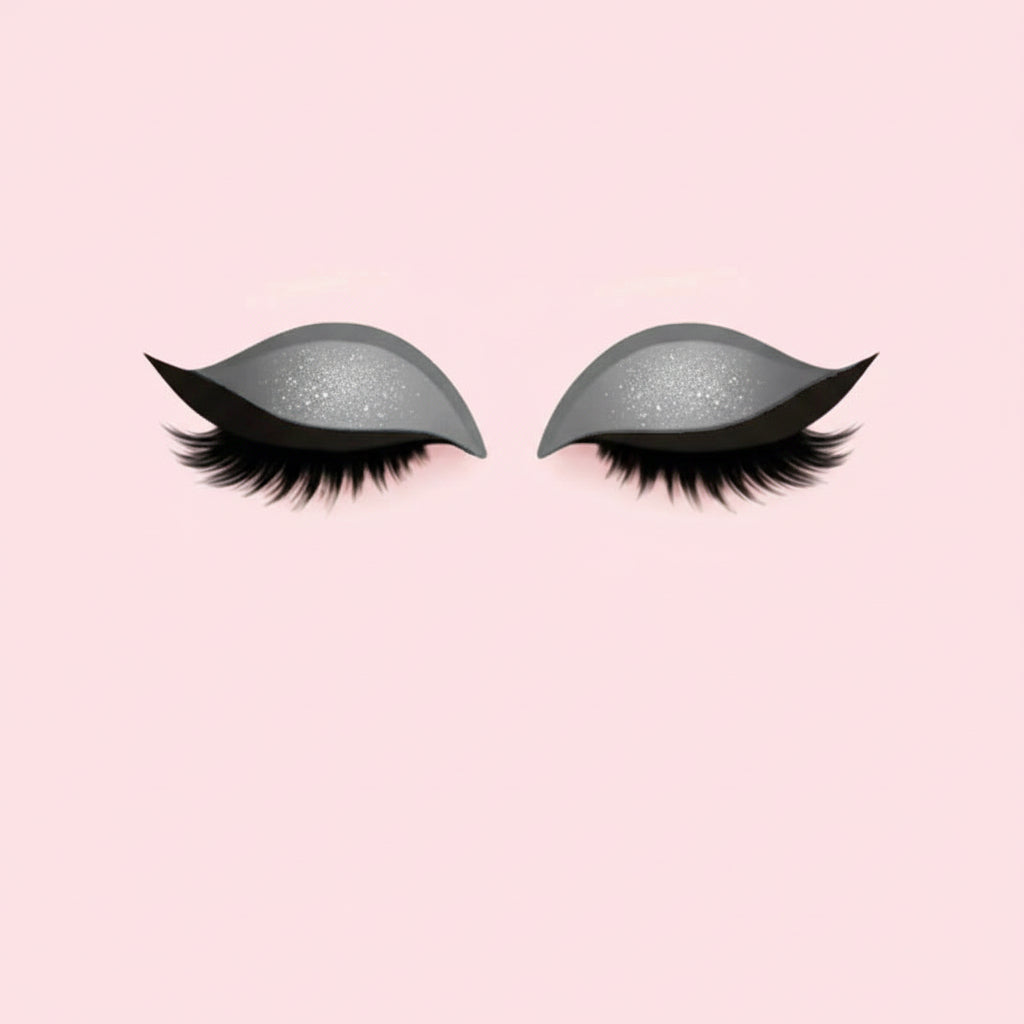 Wiederverwendbare selbstklebende künstliche Wimpern mit Lidschatten und Eyeliner 3-in-1