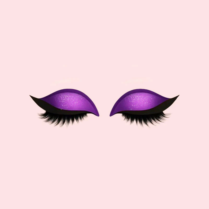 Wiederverwendbare selbstklebende künstliche Wimpern mit Lidschatten und Eyeliner 3-in-1