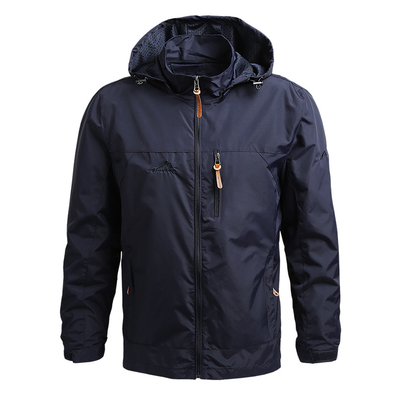 Wind- und wasserdichte Herrenjacke im Military-Stil
