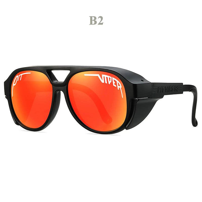 Winddichte Motorrad-Sonnenbrille UV400 im Viper-Stil