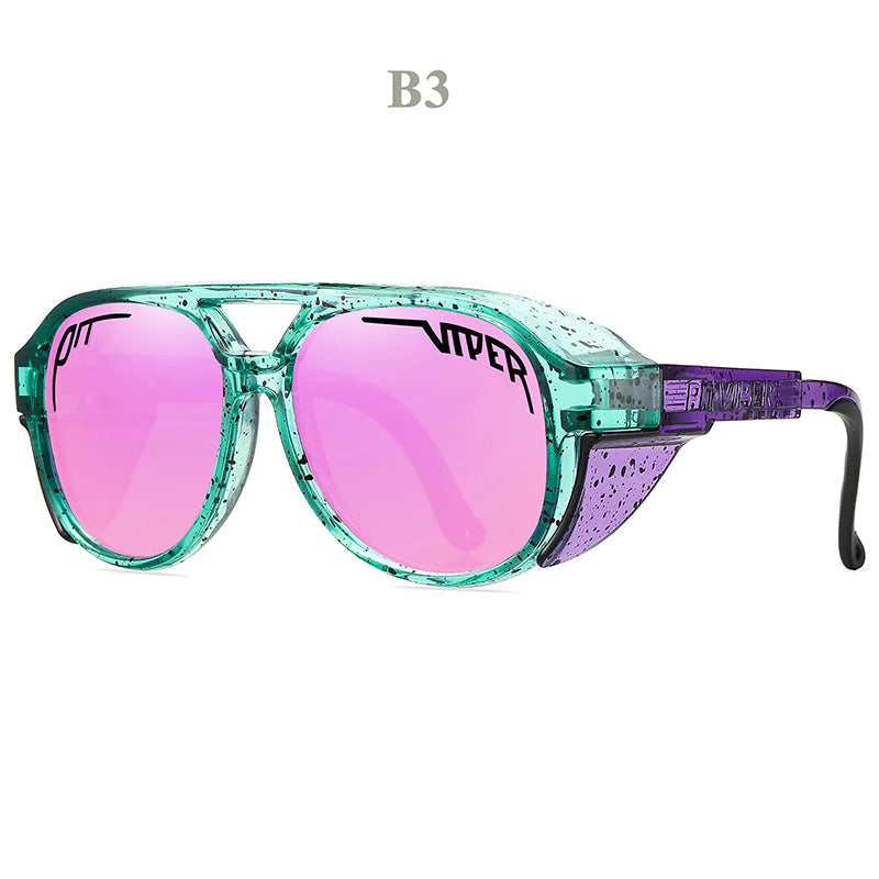 Winddichte Motorrad-Sonnenbrille UV400 im Viper-Stil