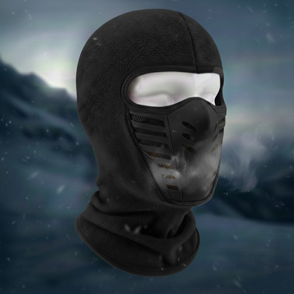 Winddichte Thermo-Gesichtsmaske mit vollständiger Abdeckung für den Winter und Outdoor-Sport