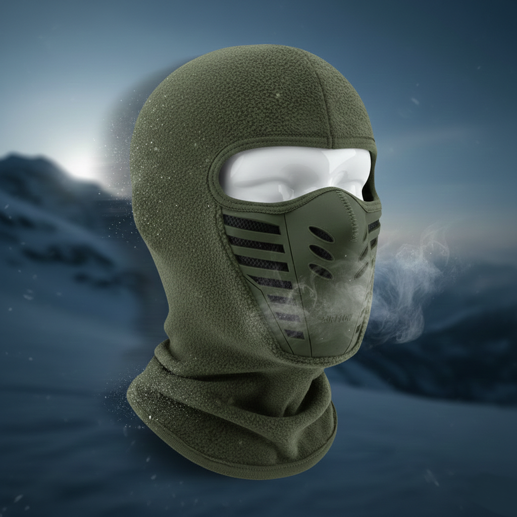 Winddichte Thermo-Gesichtsmaske mit vollständiger Abdeckung für den Winter und Outdoor-Sport