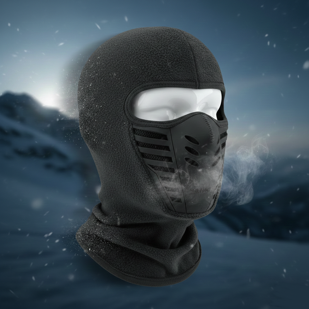 Winddichte Thermo-Gesichtsmaske mit vollständiger Abdeckung für den Winter und Outdoor-Sport